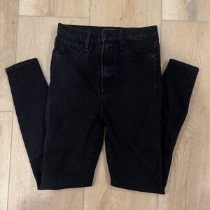Abercrombie & Fitch Black Ultra High Rise Skinny Jeans Jeggings size 25
